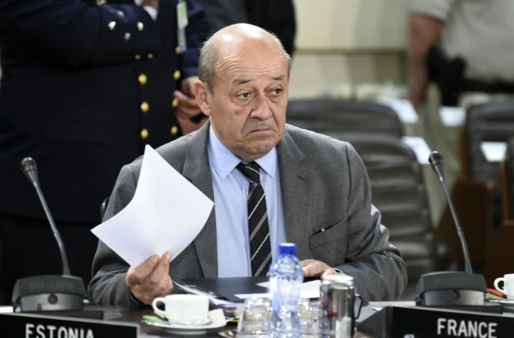 Jean Yves Le Drian le 8 octobre 2015 à Bruxelles