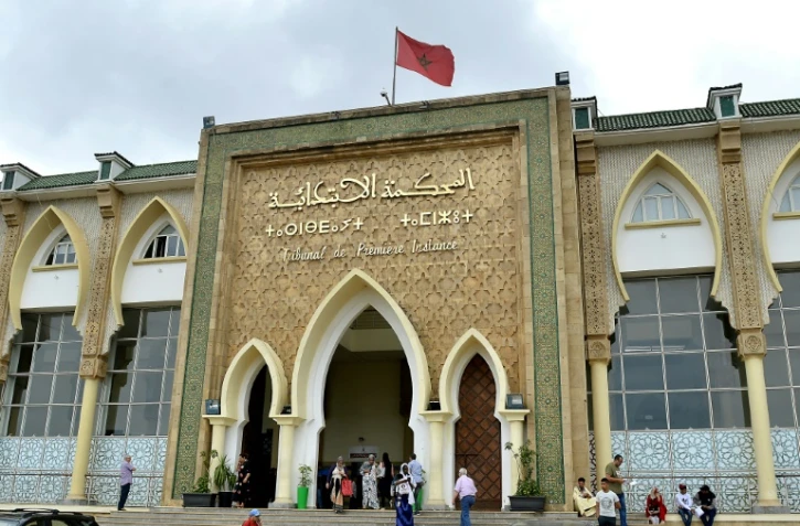 Le tribunal de Salé, le 27 juin 2019, où sont jugés les assassins présumés de deux touristes scandinaves décapitées en décembre 2018 au Maroc