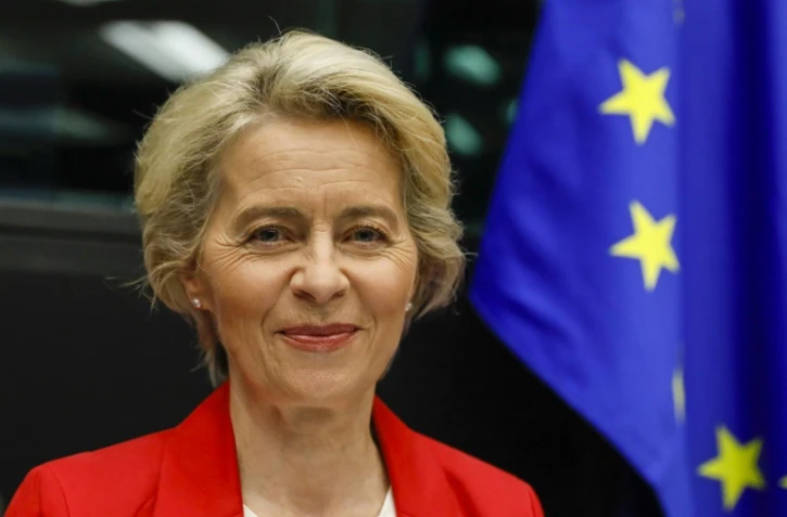 La présidente de la Commission européenne, Ursula von der Leyen, le 14 septembre 2021 à Strasbourg