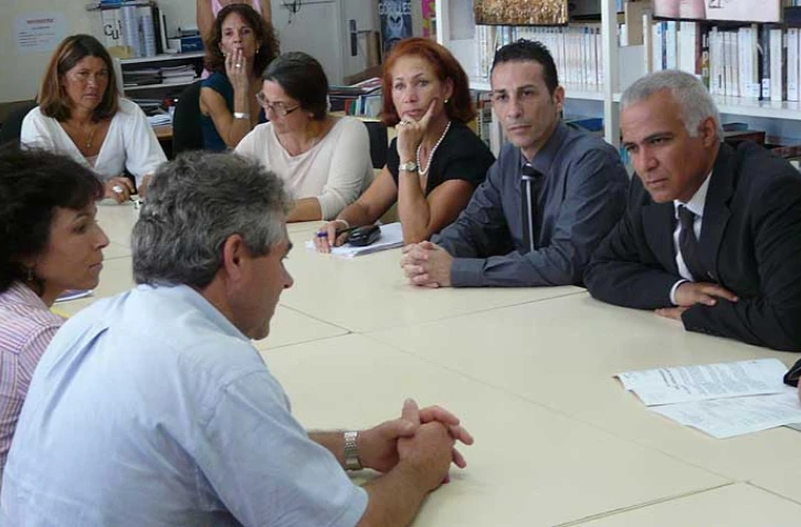 3 mai 2010 - Conférence de presse sur la scolarisation des élèves handicapés au lycée Rontaunay