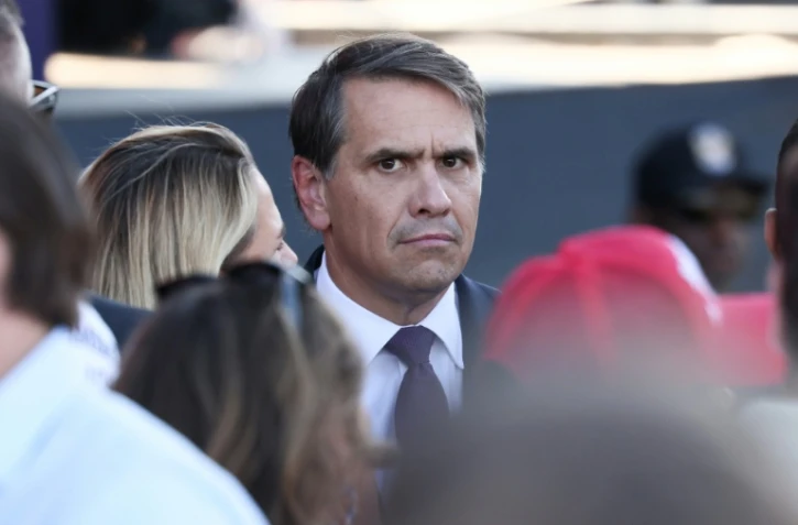 Le ministre américain de la Justice par intérim, Todd Blanche, participe à une cérémonie de lancement de la Grande foire américaine des Etats, sur l'esplanade du Mall à Washington, le 24 juin 2026