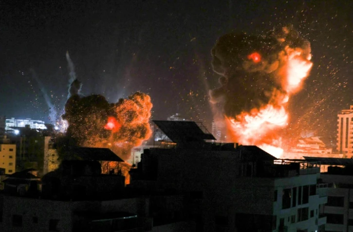 Frappes israéliennes sur Gaza dans la nuit du 17 au 18 mai 2021