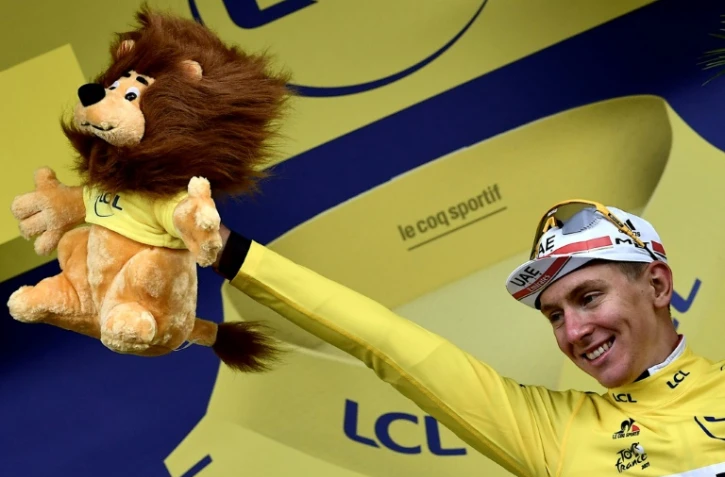 Le Slovène Tadej Pogacar a conservé le maillot jaune à l'issue de la 9e étape du Tour de France, le 4 juillet 2021 à Tignes 