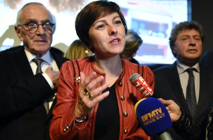 Carole Delga à Montpellier le 13 décembre 2015