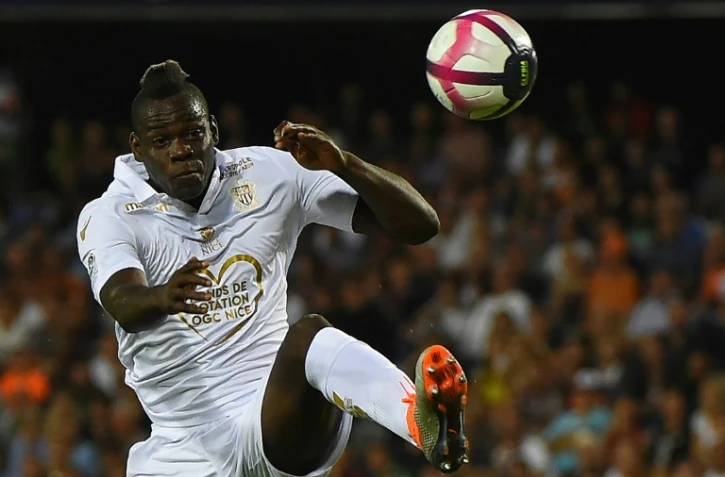 L'attaquant de Nice Mario Balotelli lors du déplacement à Montpellier le 22 septembre 2018