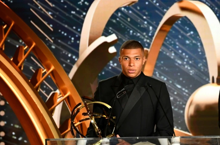 Kylian Mbappé, sacré meilleur joueur et meilleur espoir de Ligue 1, lâche une bombe médiatique aux trophées UNFP, le 19 mai 2019 à Paris