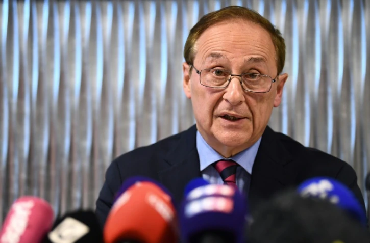 Le président de la Fédération française des sports de glace (FFSG) Didier Gailhaguet, lors d'une conférence de presse, le 5 février 2020 à Paris