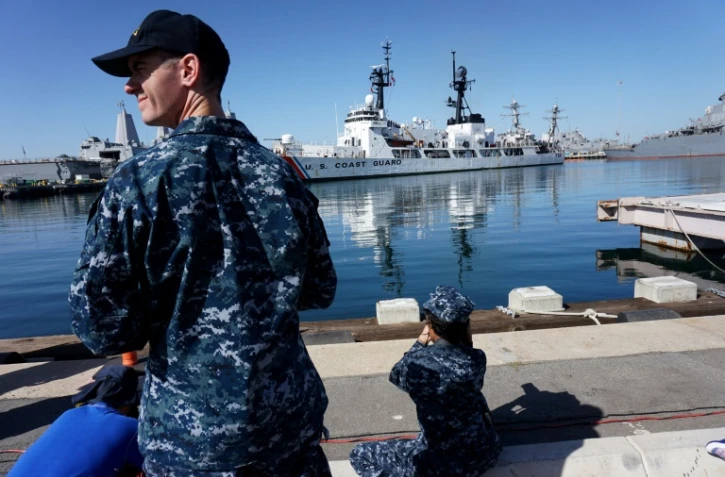 Un marin sur la base navale de San Diego en Californie, le 16 avril 2015