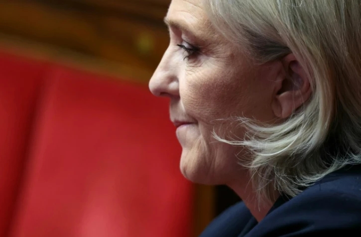 Marine Le Pen le 4 décembre 2024, à l'Assemblée nationale, à Paris