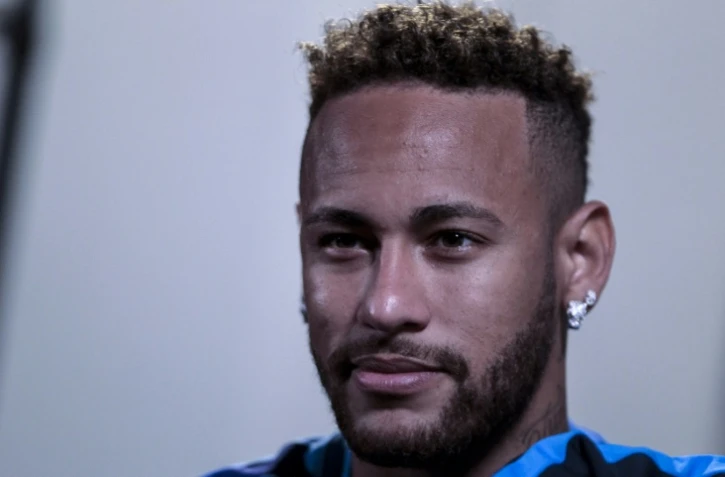 La star brésilienne du Paris SG Neymar lors d'un interview à l'AFP, le 21 juillet 2018 à  Praia Grande (Etat de Sao Paulo)
