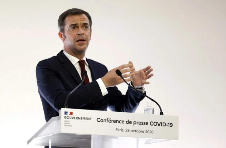 Le ministre de la Santé Olivier Véran le 29 octobre 2020 à Paris