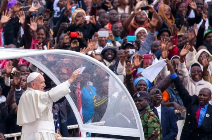 Le pape François à Nairobi, le 26 novembre 2015