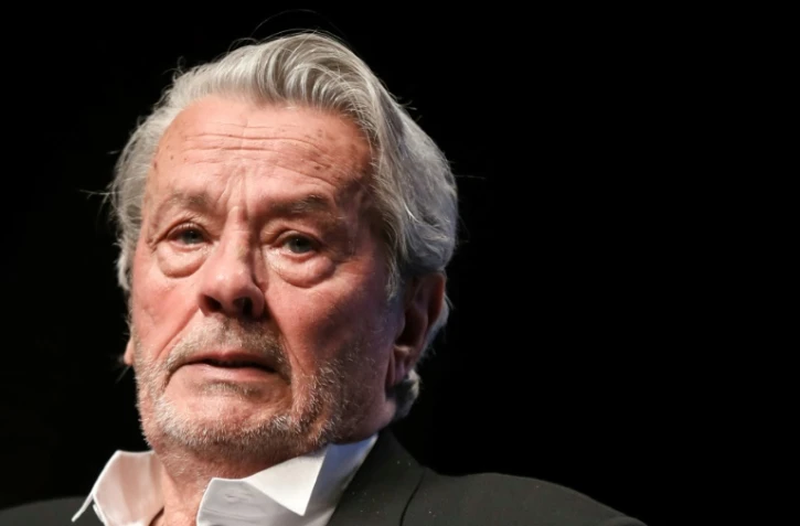 L'acteur Alain Delon, le 19 mai 2019, à Cannes, dans les Alpes-Maritimes