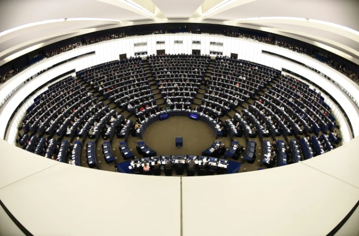 L'hémicycle du Parlement européen, le 22 novembre, à Strasbourg
