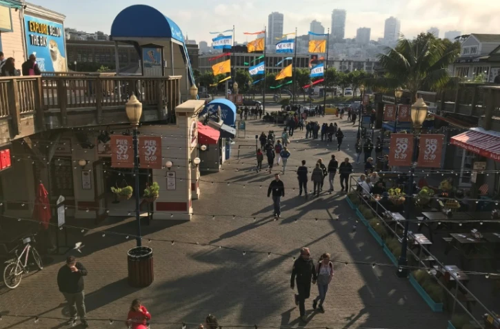 Le FBI a déjoué un projet d'attentat autour de Noël sur le "Pier 39", jetée de San Francisco ici photographiée le 18 october