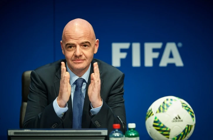 Le président de la Fifa Gianni Infantino en conférence de presse, le 18 mars 2016 à Zurich