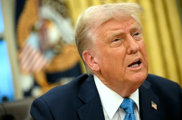Le président américain Donald Trump devant la presse à Washington, aux Etats-Unis, le 31 janvier 2025