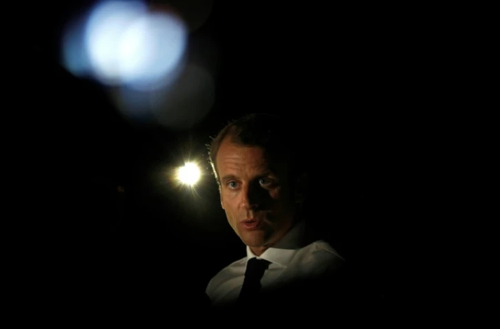 Emmanuel Macron à St-Martin aux Antilles, le 12 septembre 2017 