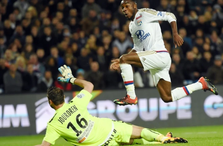 L'attaquant lyonnais Maxwell Cornet, auteur d'un doublé contre Montpellier à la Mosson, le 8 avril 2016