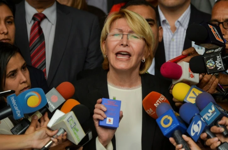 La procureure générale du Venezuela, Luisa Ortega, le 8 juin 2017 devant la Cour supreme de justice de Caracas
