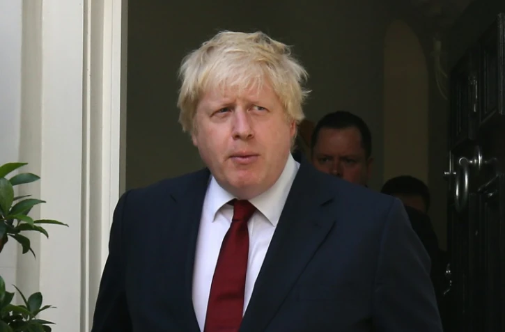 Boris Johnson à la sortie de son domicile le 24 juin 2016 à Londres
