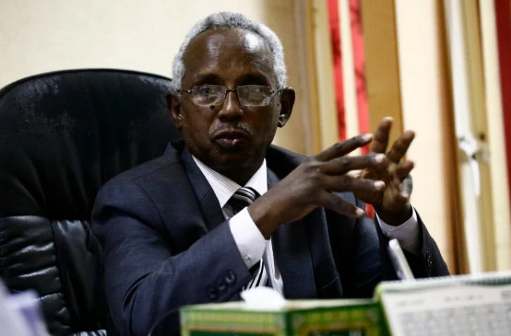 Osmane Mirgani, un journaliste soudanais de renom et rédacteur en chef du journal indépendant Al-Tayar, lors d'une interview à Khartoum au Soudan le 16 mai 2016