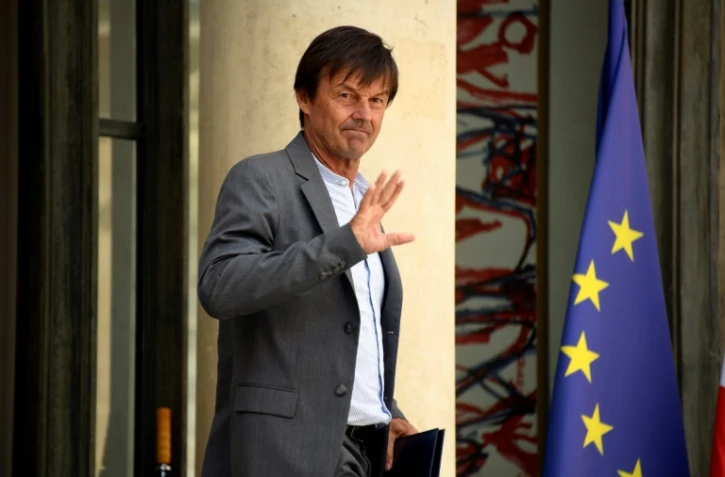 Nicolas Hulot sort de l'Elysée le 22 août 2018