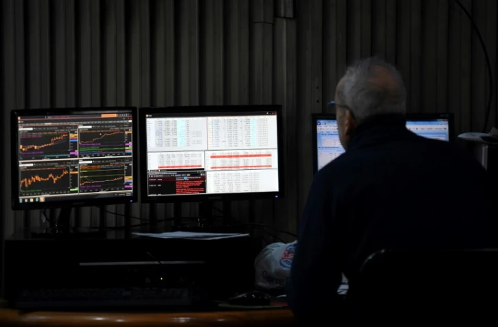 Un tradeur à la bourse de Buenos Aires le 12 août 2019