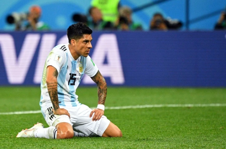 Le milieu argentin Enzo Perez face à la Croatie à Nijni Novgorod, le 21 juin 2018