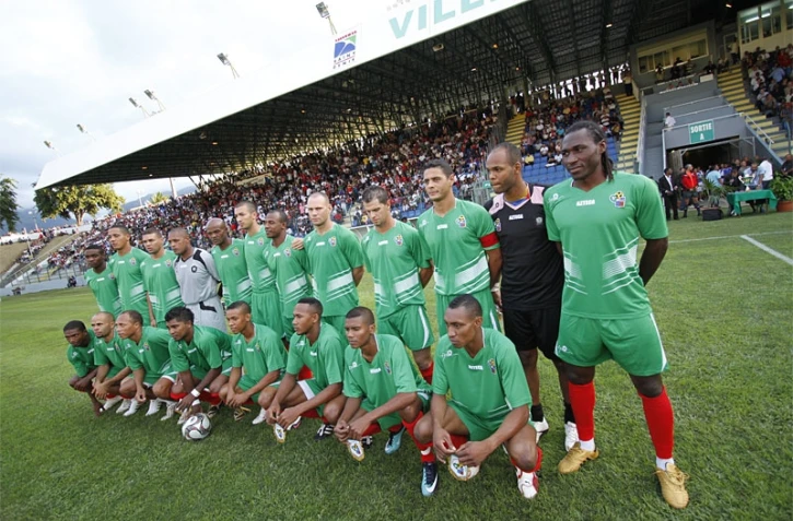 Foot- Stade Jean Ivoula à Saint-Denis - Match de gala entre la sélection de La Réunion et les Kréopolitains (joueurs réunionnais évoluant à l'extérieur)