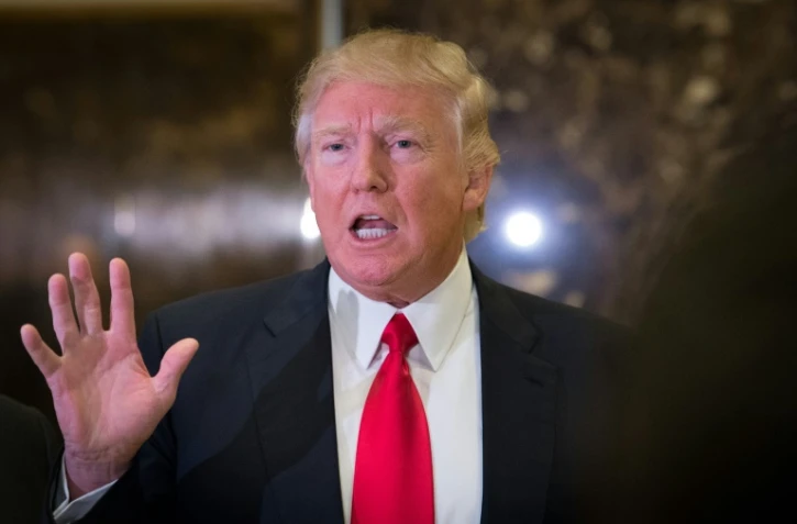 Donald Trump s'adresse à des médias à la Trump Tower, le 13 janvier 2017, à New York.