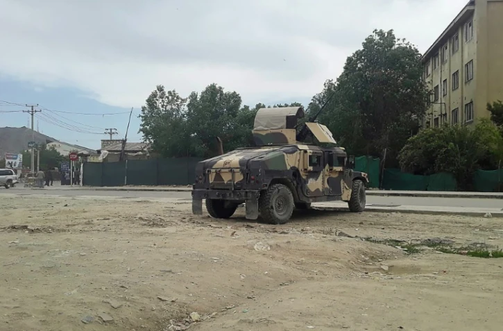 L'armée afghane arrive sur les lieux d'un attentat à Kaboul, le 30 mai 2019