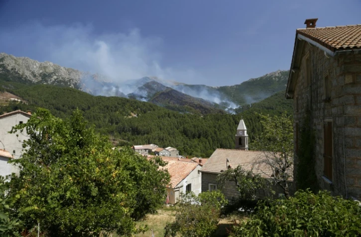 Un incendie à Palneca en Corse le 3 août 2017