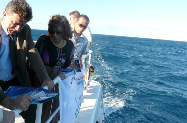Lundi 7 juin 2010 -
Sortie en mer du préfet de la Réunion