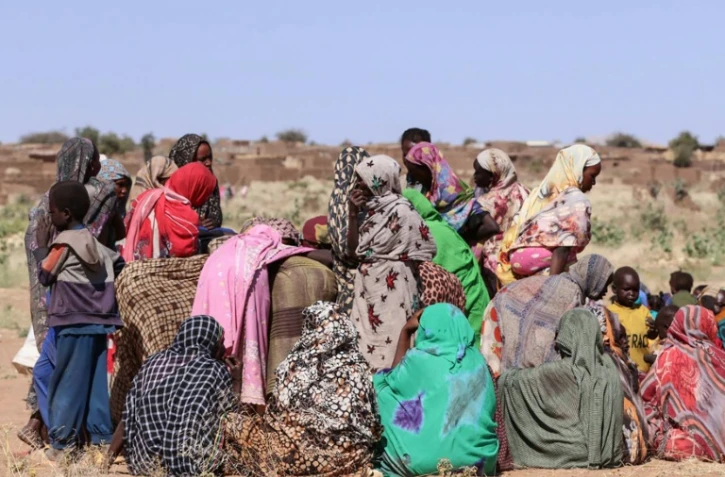 Déplacés soudanais près de Tawila, au Darfour-Nord, le 11 février 2025