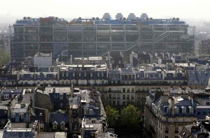 Vue sur le Centre Pompidou à Paris, le 11 avril 2014