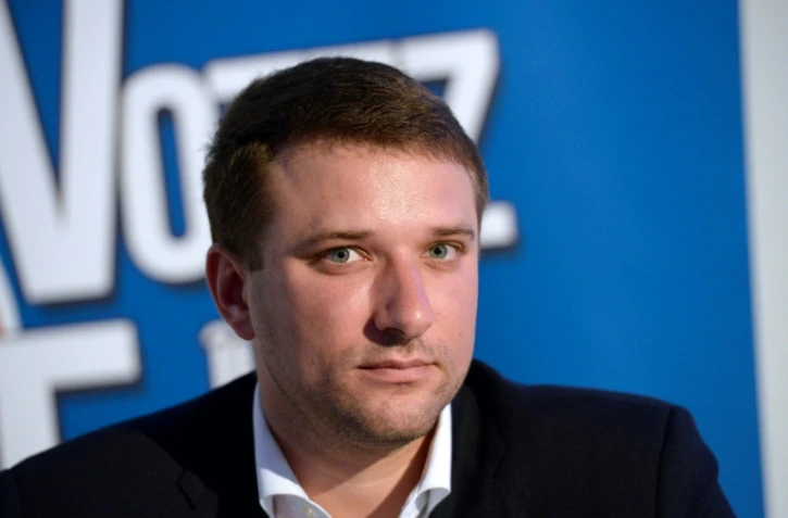 Ancien du Nouveau parti anticapitaliste (NPA), Aurélien Legrand, vice-président du groupe FN au Conseil régional d'Ile-de-France, le 14 octobre 2015 à La Plaine-Saint-Denis