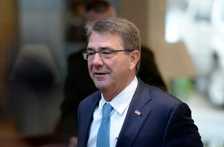 Le secrétaire à la Défense américain Ashton Carter au siège de l'Otan à Bruxelles le 10 février 2016