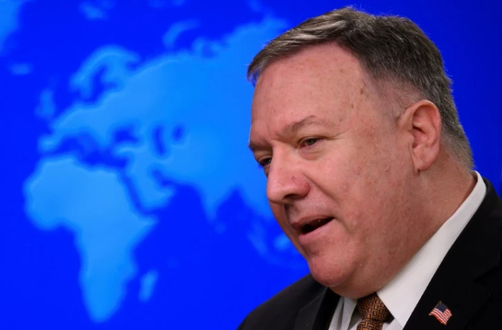 Le secrétaire d'Etat américain sortant Mike Pompeo en mars 2020