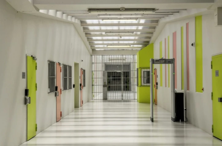 Un quartier de haute sécurité de la prison de Vendin-le-Vieil, le 4 mai 2018