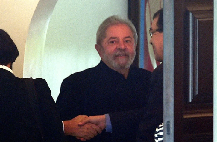 L'ex-président brésilien Luiz Inacio Lula da Silva, le 9 mars 2016 à Brasilia