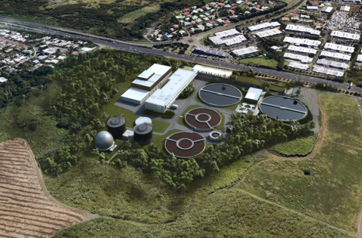 Maquette de la station d'épuration du Grand Prado (Cinor)