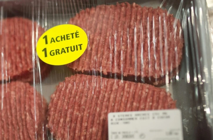 Steak hachés le 16 décembre 2015 dans un supermarché