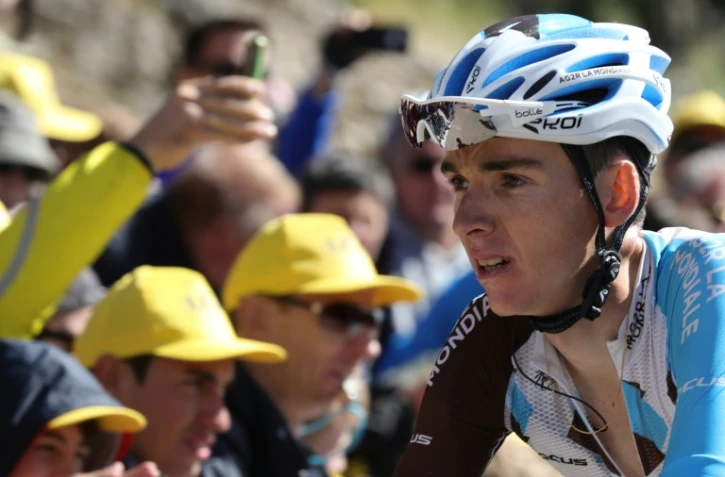 Le Français Romain Bardet lors de la 12e étape du Tour de France, entre Montpellier et Chalet-Reynard, le 14 juillet 2016