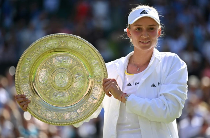La Kazakhe Elena Rybakina, victorieuse de Wimbledon, le 9 juillet 2022