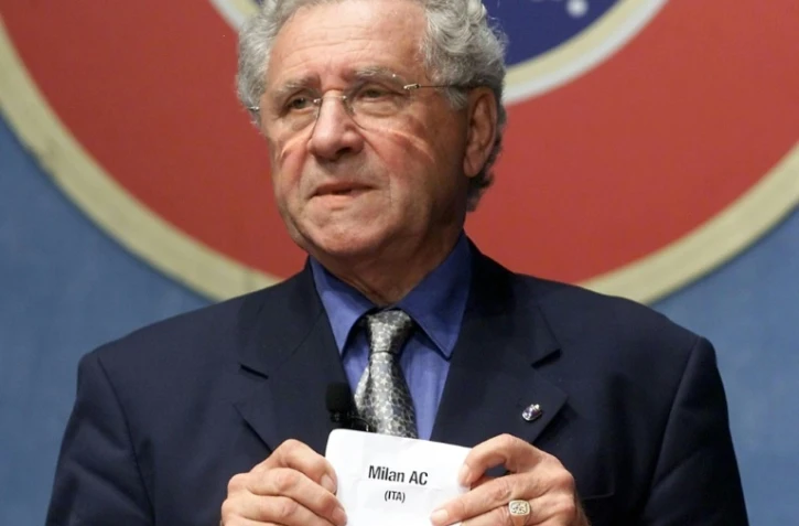 Jean Fournet-Fayard, lors du tirage de la Ligue des champions, le 25 août 2000  à Monaco