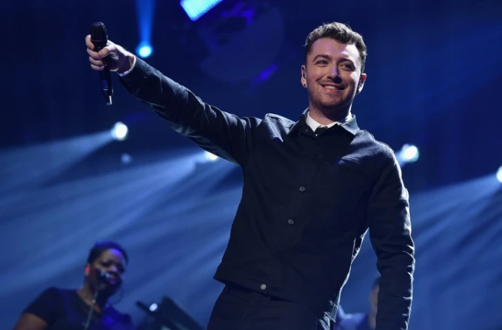 Le chanteur compositeur Sam Smith sur scène à Las Vegas le 18 septembre 2015