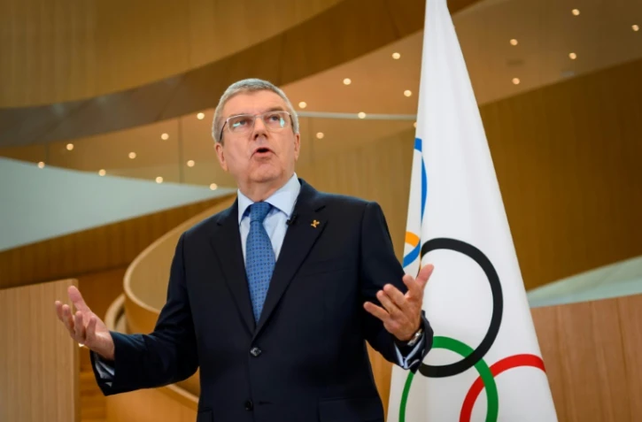 Le président du comité olympique Thomas Bach, lors d'une rencontre à Lausanne, le 3 mars 2020