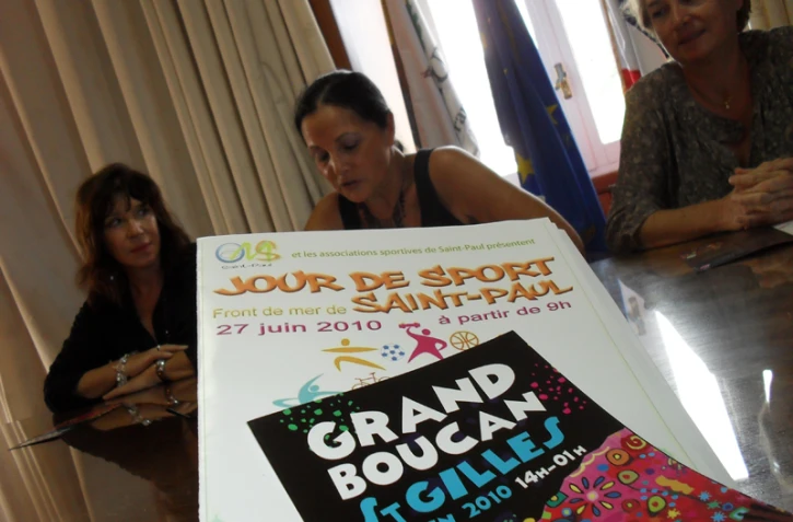 Mercredi 23 juin 2010: Conférence de presse de la Ville de Saint-Paul sur les manifestations Jour de Sport et Grand Boucan