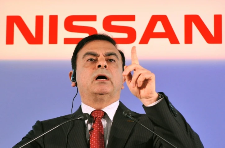 Carlos Ghosn, le président révoqué de Nissan Motors, lors d'une conférence de presse le 12 mai 2011 à Yokohama au Japon